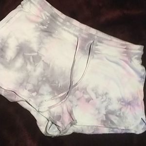 Shorts size: small Color:light purple, gray, white